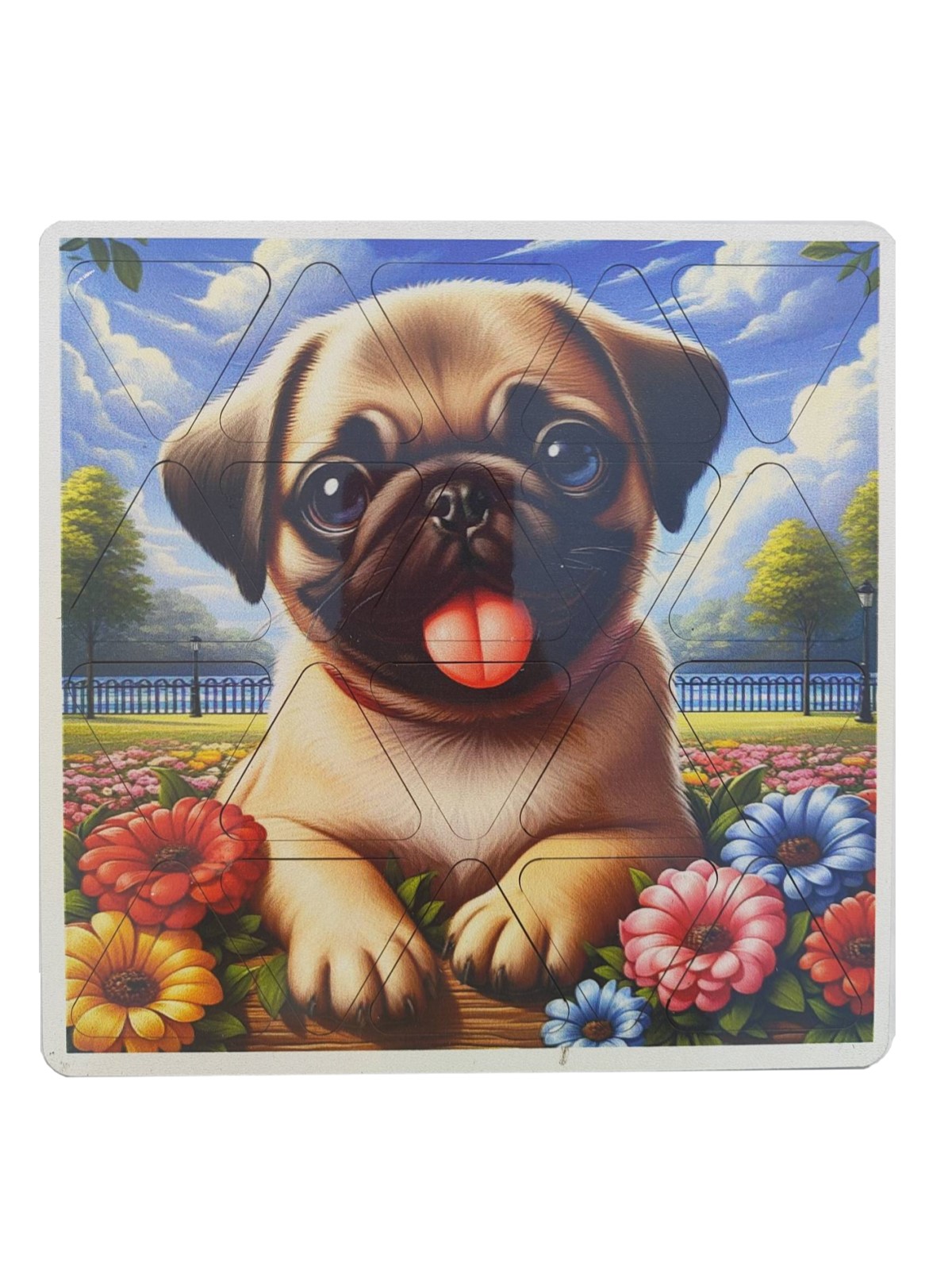 Пазл Задира Серый деревянный - фото 1