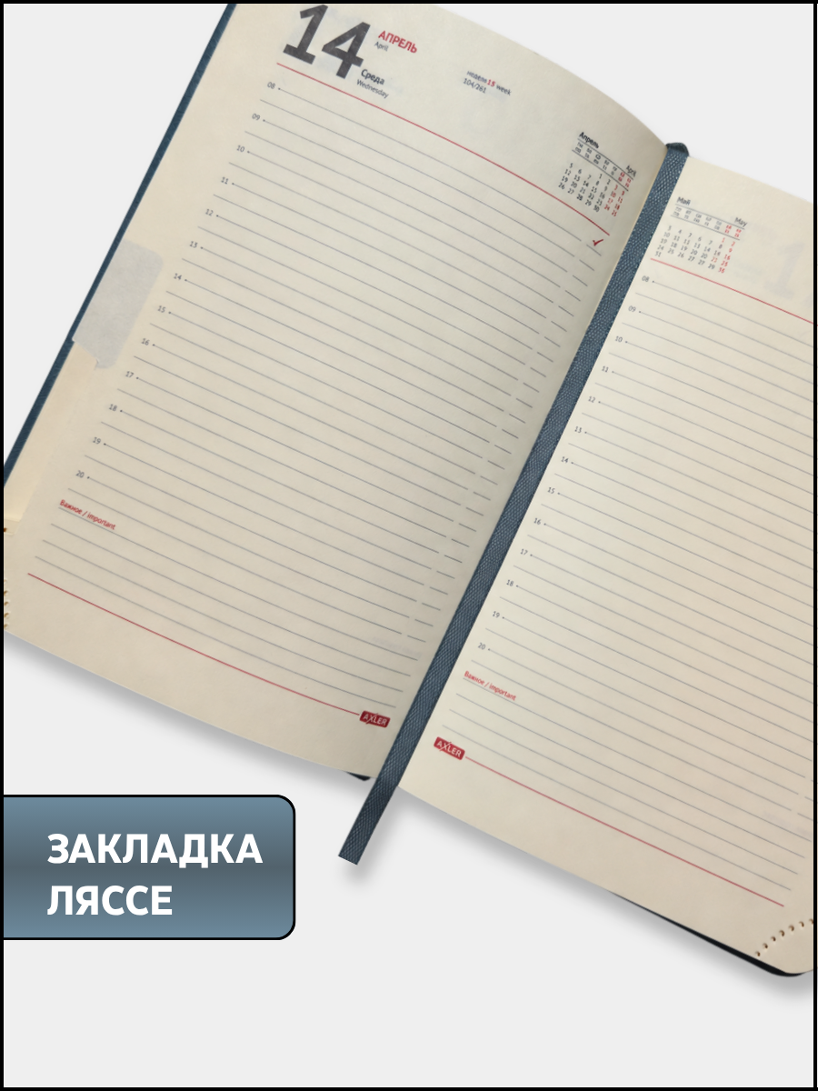 Ежедневник AXLER датированный 2027 А6 168 лист. - фото 4
