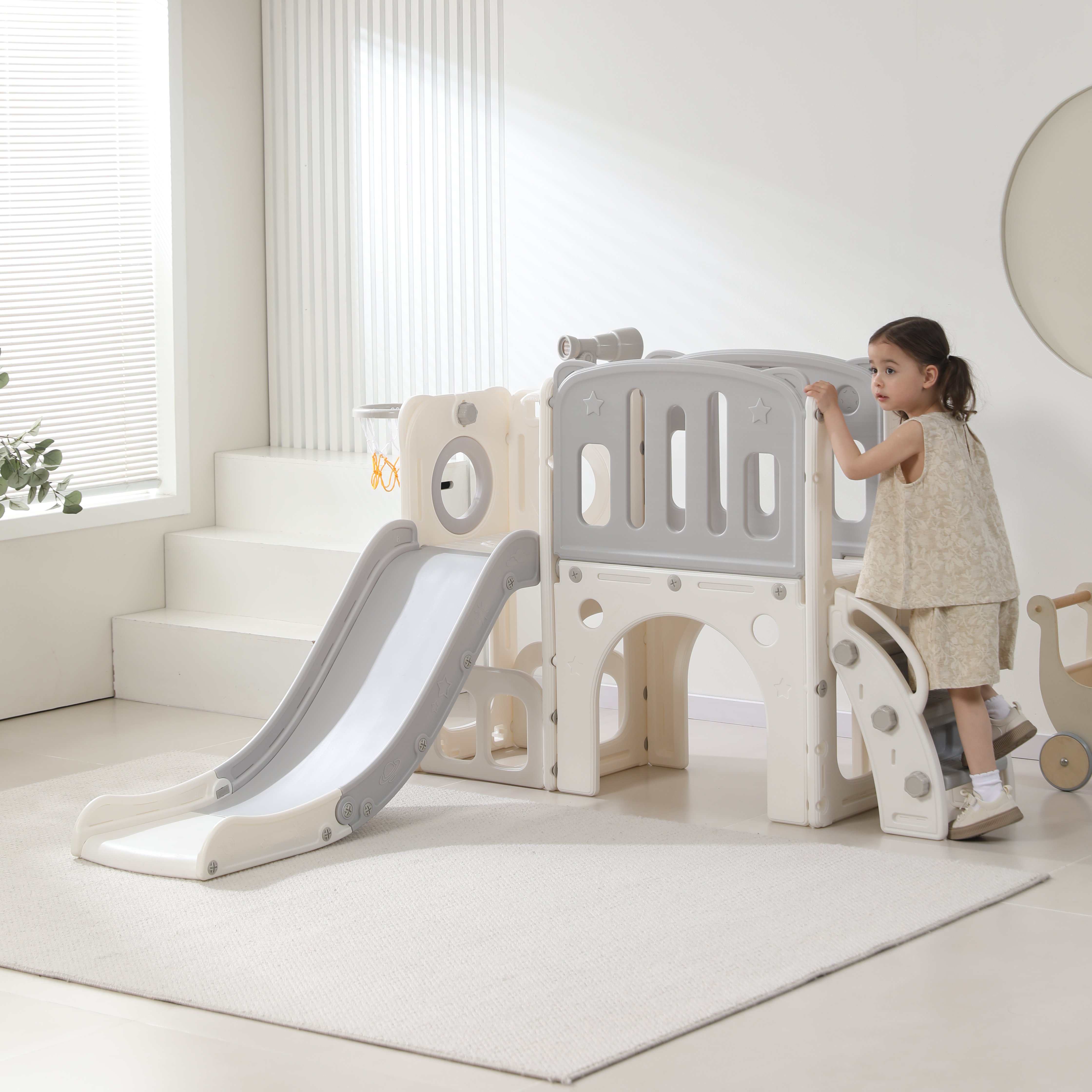 Игровой комплекс UNIX Kids Star Grey - фото 9