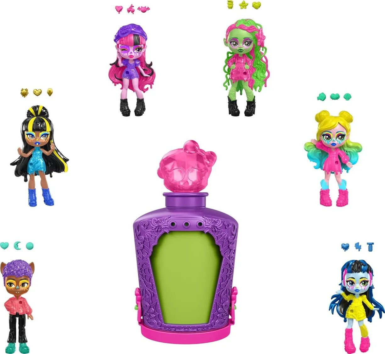 Кукла мини Monster High Potions волшебные зелья 122392 - фото 1