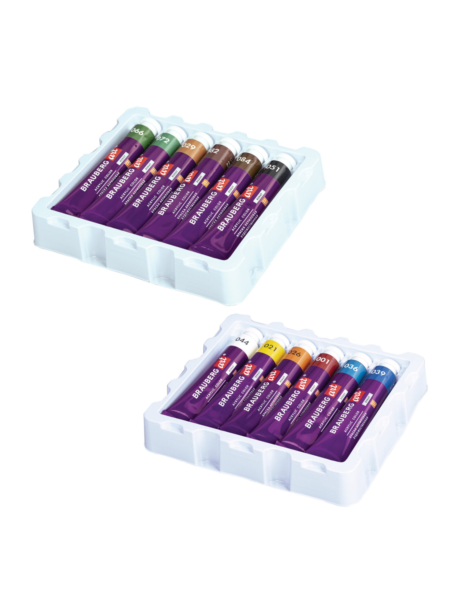 Краски акриловые Brauberg 12 цв. - фото 11