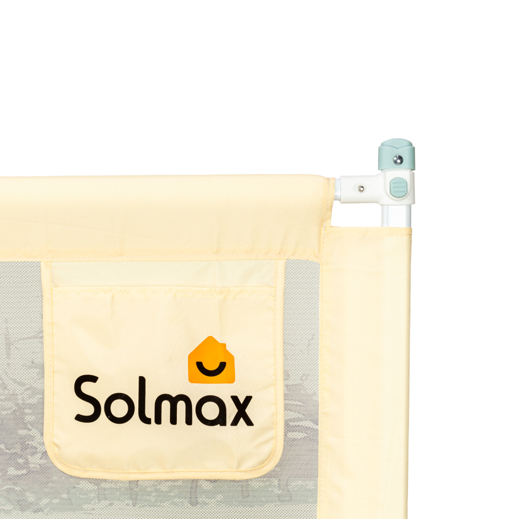 Защитный барьер для кровати Solmax для новорожденных 160 см бежевый - фото 9