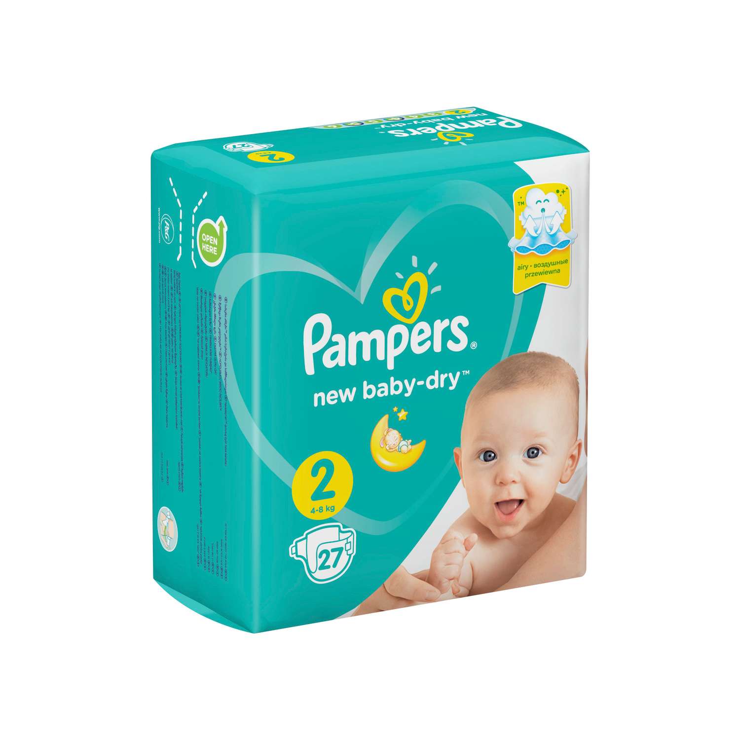 Подгузники Pampers New Baby-Dry 2 (4-8 кг) 27 шт. - фото 8