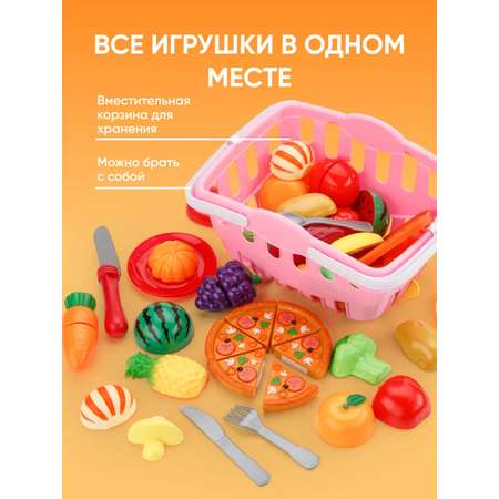 Игровой набор TrendToys тележки и корзинки, продукты