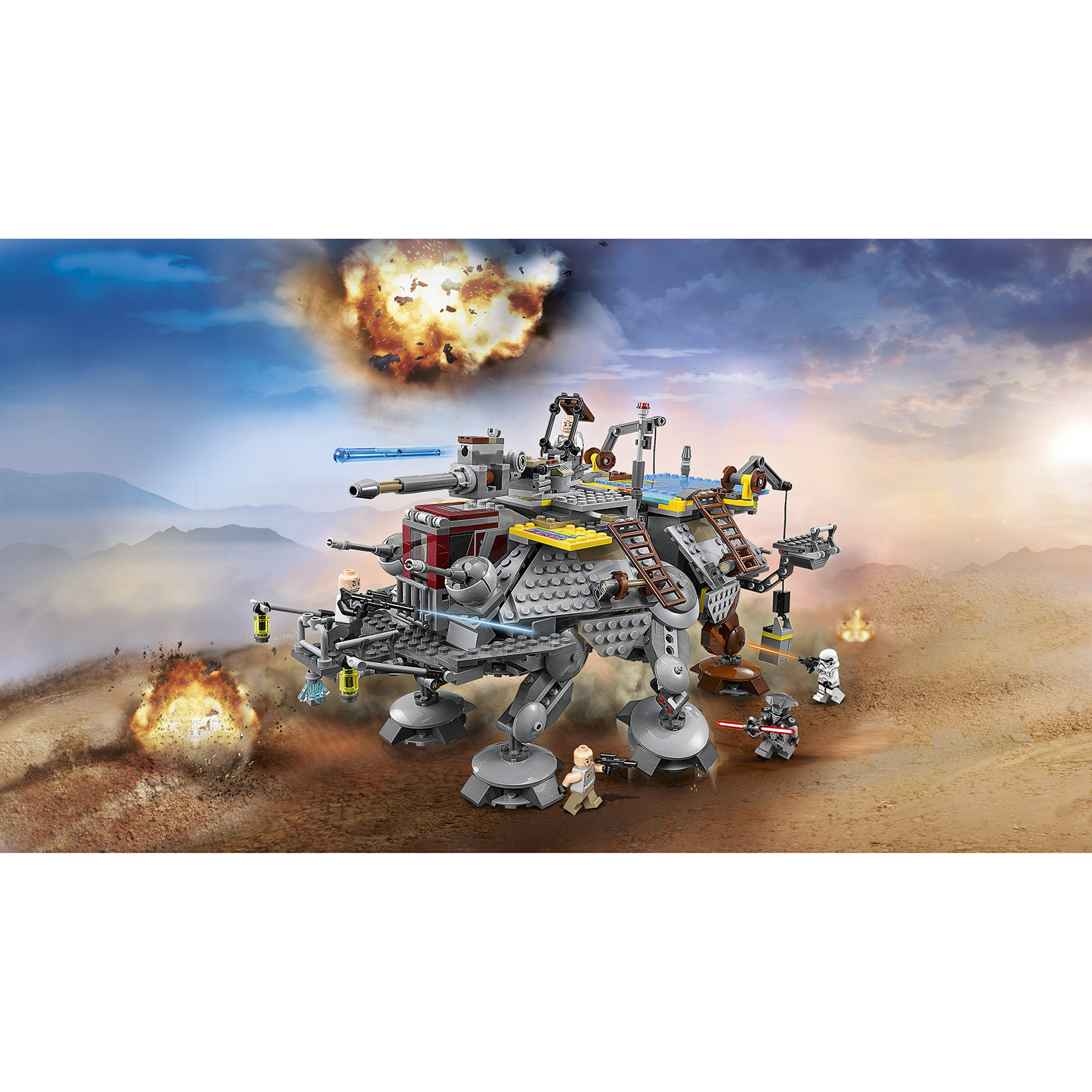 Конструктор LEGO Star Wars Вездеход AT-TE капитана Рекса блочный - фото 4