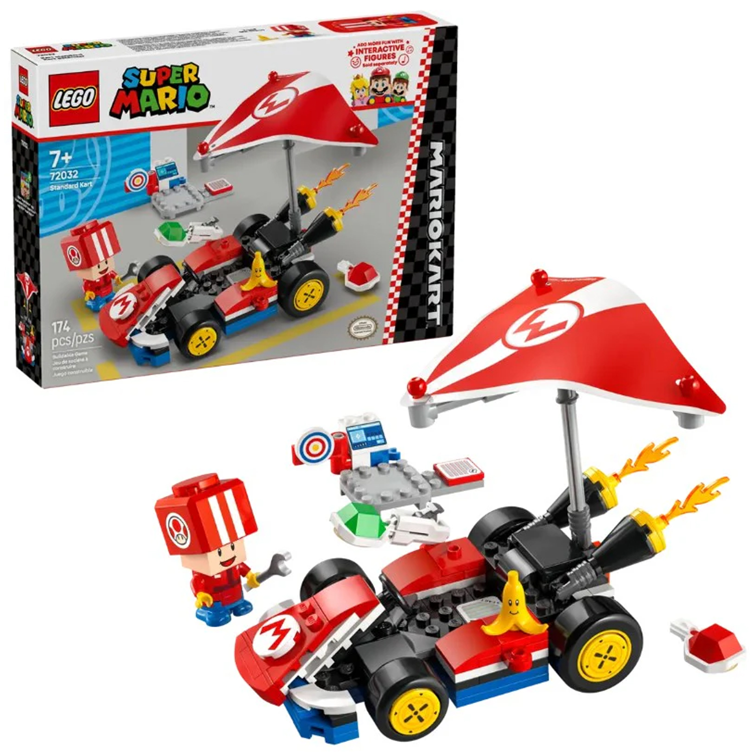 Конструктор LEGO Super Mario Стандартный Карт 174 дет. - фото 1