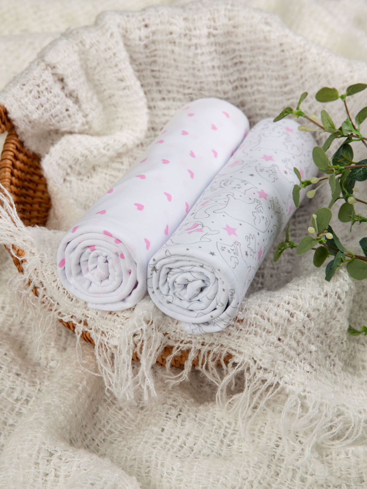 Пелёнка inlovery Легкость трикотаж 90х120 см 2 шт. - фото 16