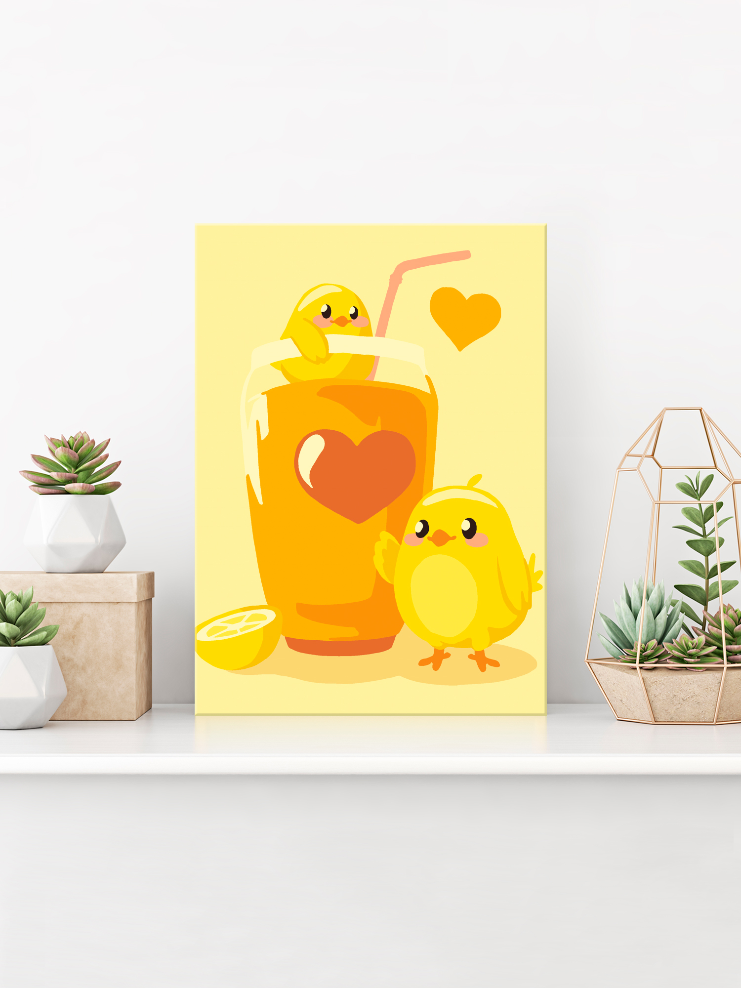 Картина по номерам Hobby Paint Милые цыплята в ассортименте - фото 3