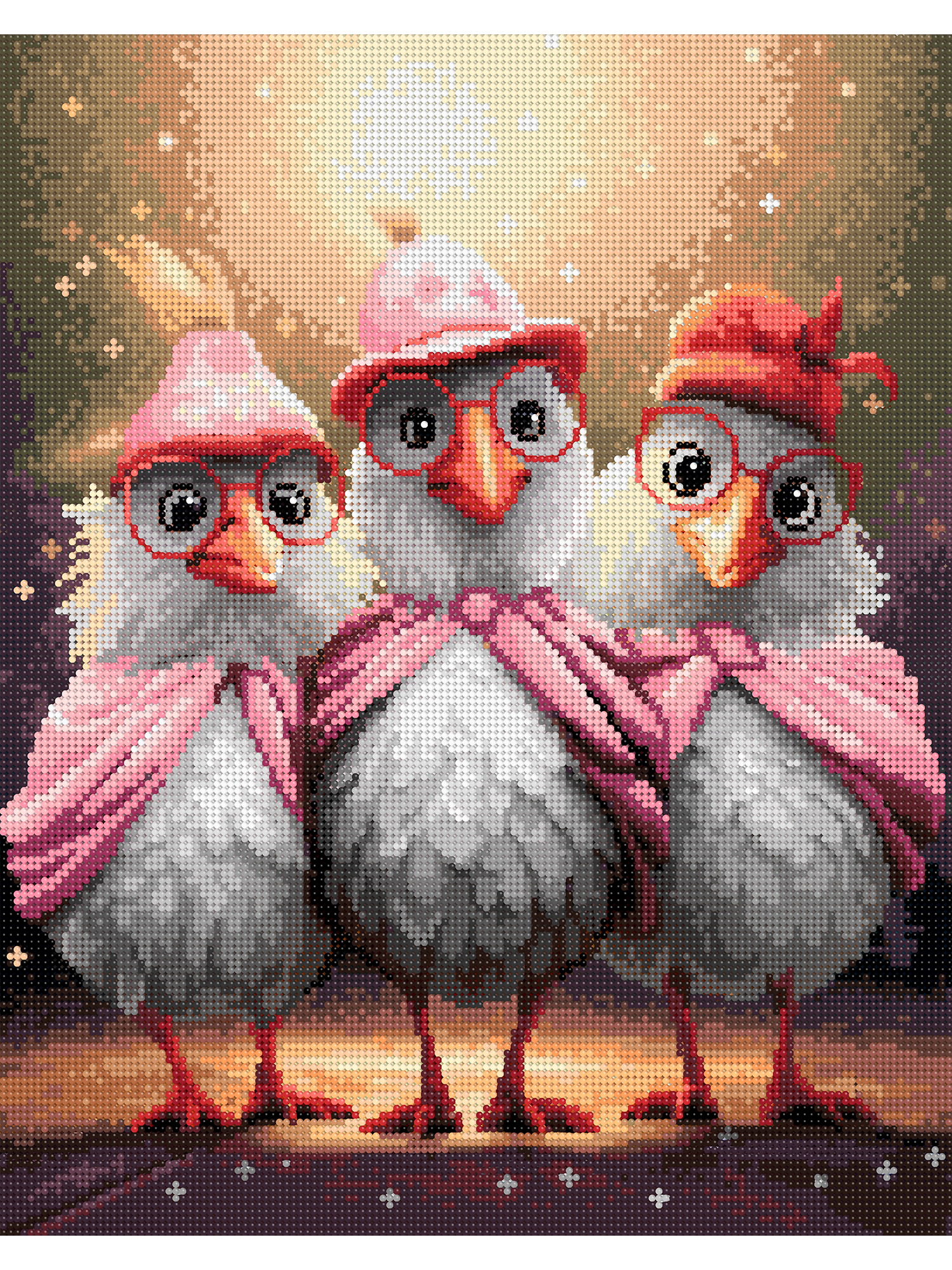 Алмазная мозаика Art on Canvas Лучшие подружки в ассортименте - фото 2