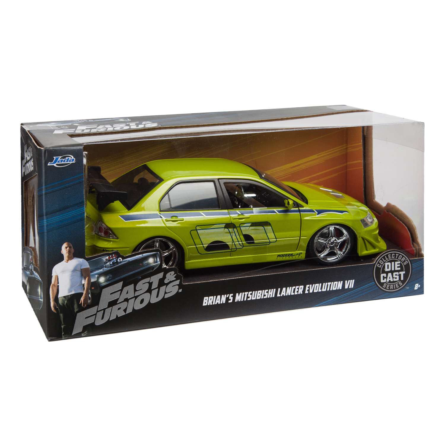 Автомобиль Fast and Furious 1:24 зеленый 99788 - фото 2