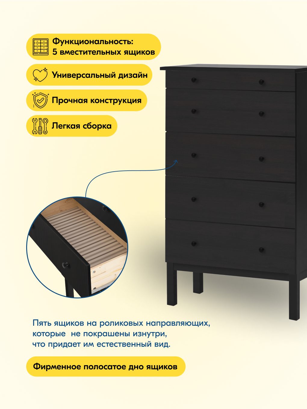 Комод IKEA ТИРАНА - фото 3