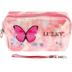 Косметичка LUKKY с подвижными блёстками Butterfly Style 18х 10х 8 см