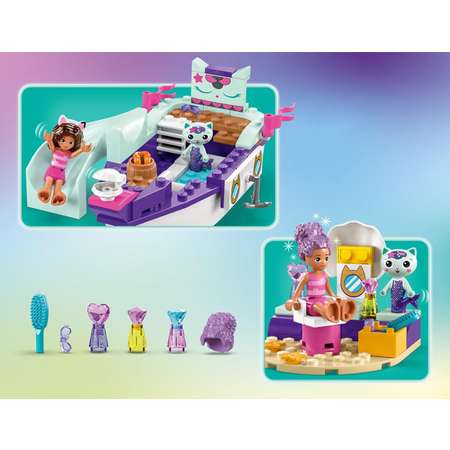 Конструктор LEGO Gabbys Dollhouse Gabby and MerCats Ship Spa блочный
