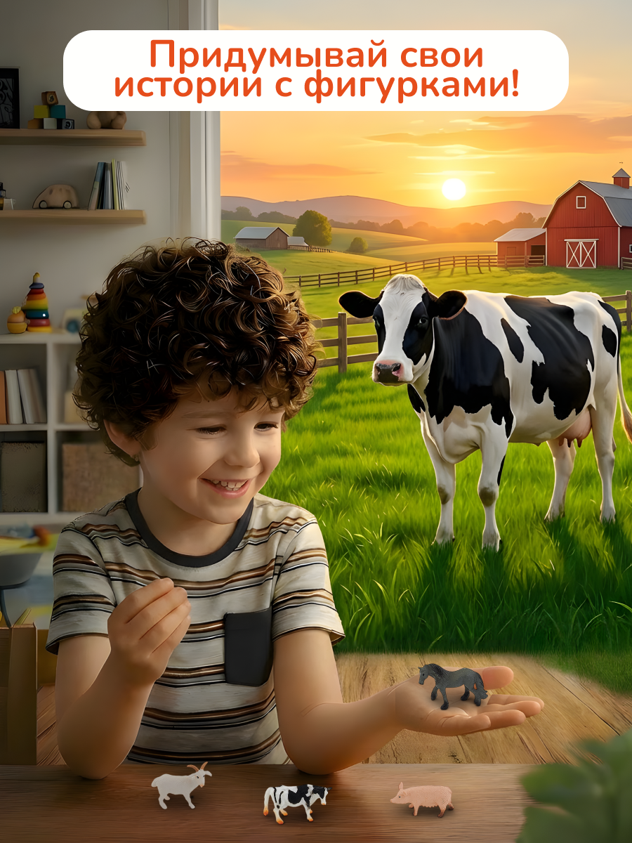 Игровой набор KONIK с проектором ферма - фото 11