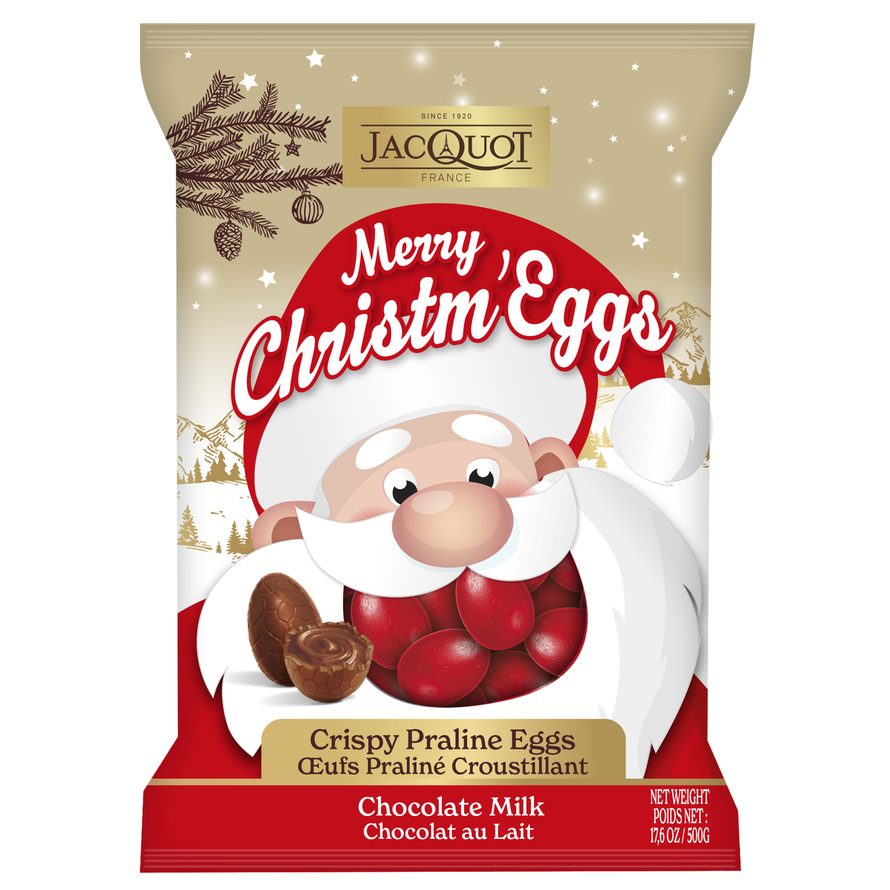 Шоколадные яйца Jacquot Дед Мороз - фото 1