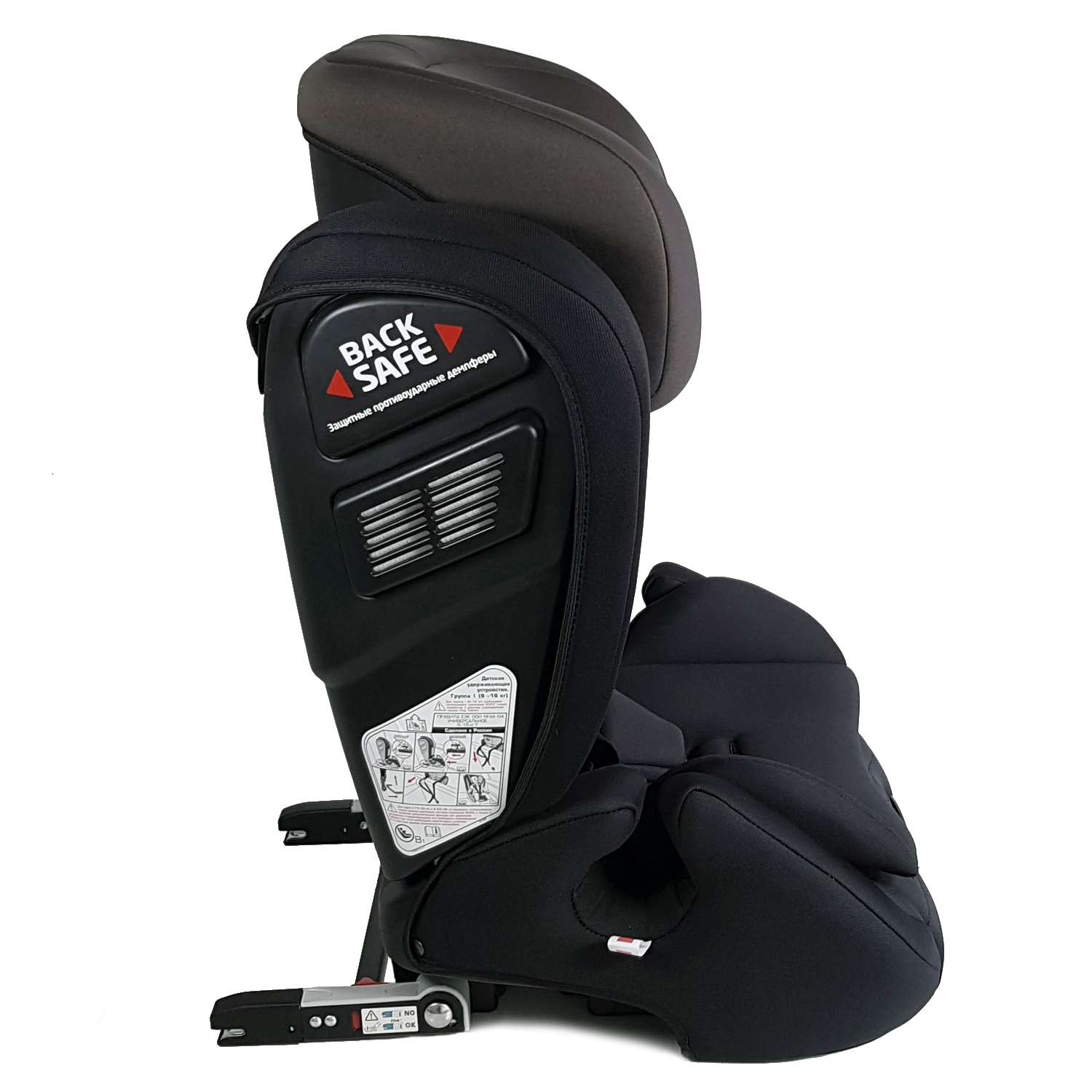 Автокресло Olsson Atlas Isofix Black-Gray Isofix 1/2/3 (9-36 кг) - фото 14