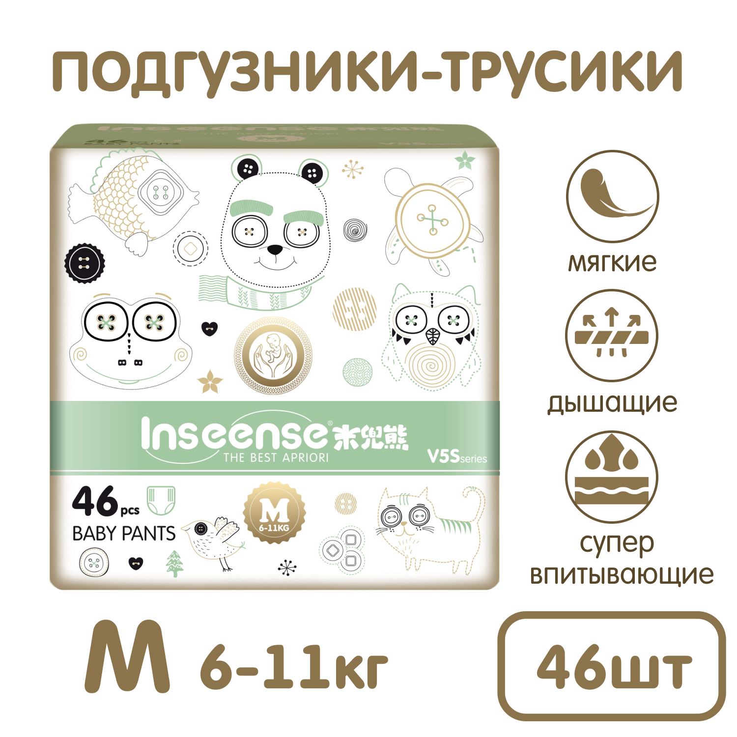 Трусики INSEENSE M 46 шт. - фото 1