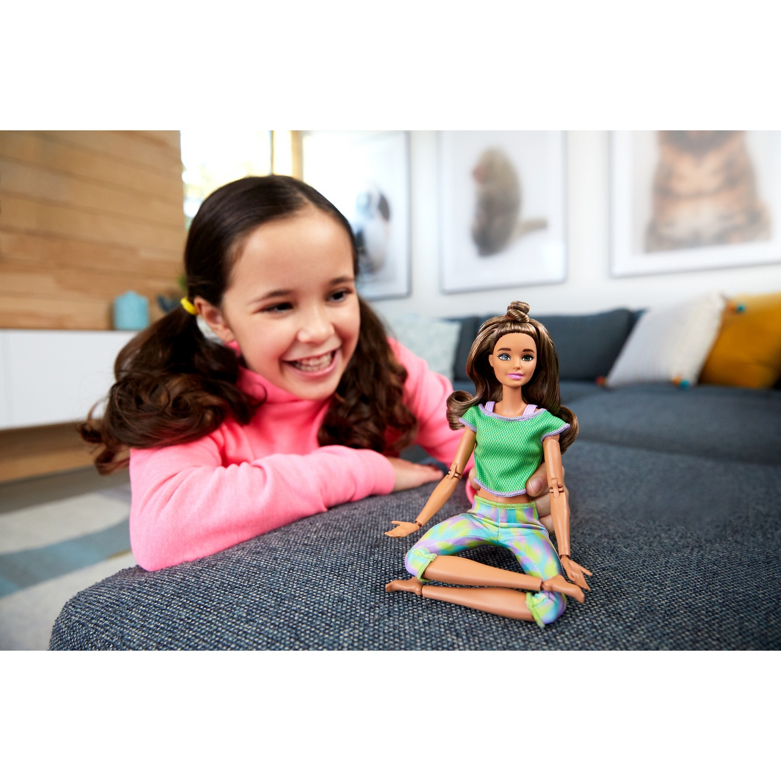 Кукла модельная Barbie Made to move Йога GXF05 - фото 11