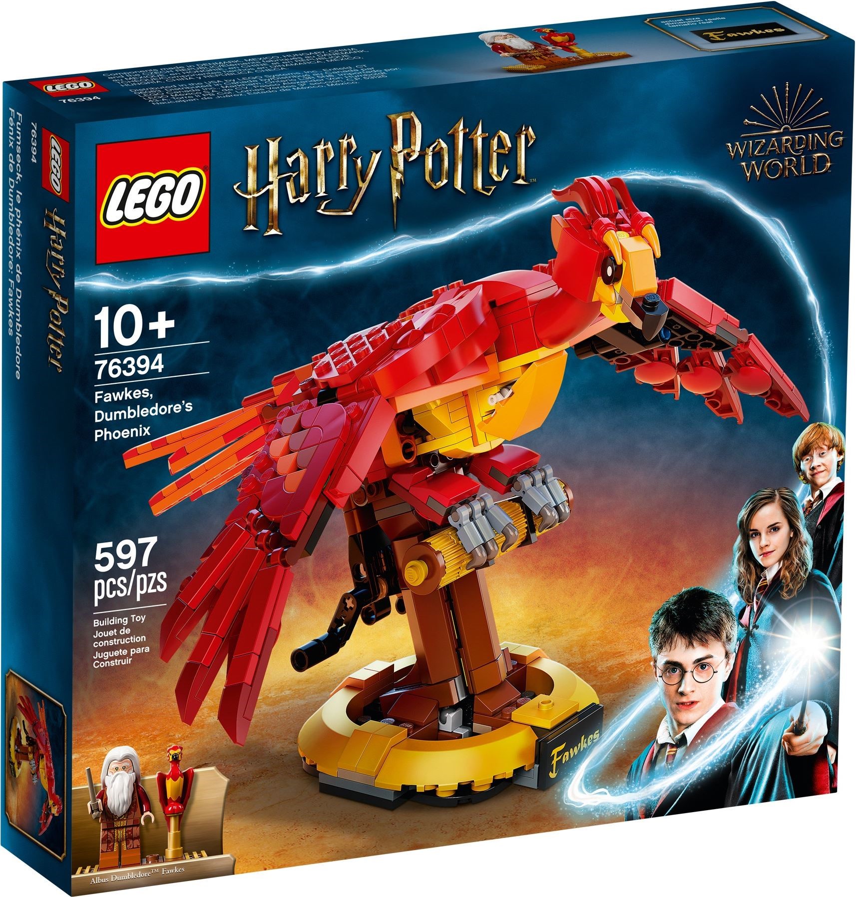 Изображение товара Конструктор LEGO Harry Potter Фоукс феникс Дамблдора 76394 597 элементов