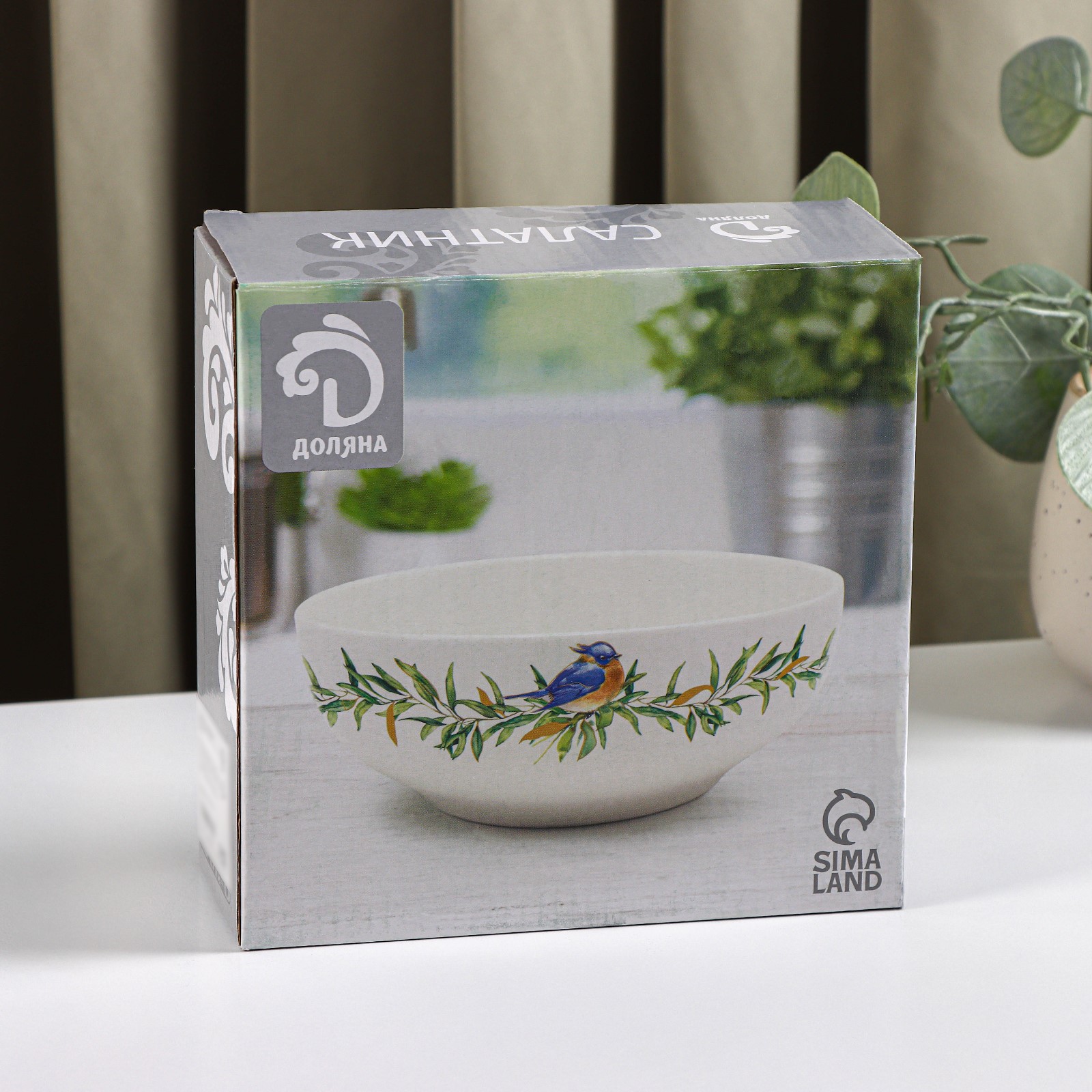 Салатник Доляна «Весенний вечер» 580 мл d=15 5 см цвет белый - фото 4