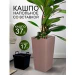Кашпо elfplast для цветов Camellia серо-коричневый