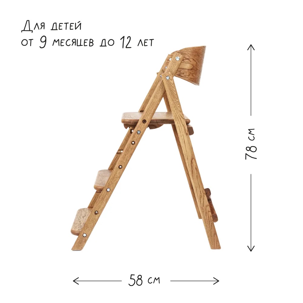 Стульчик для кормления Klapp Kids Klapp Kids high-chair - фото 3