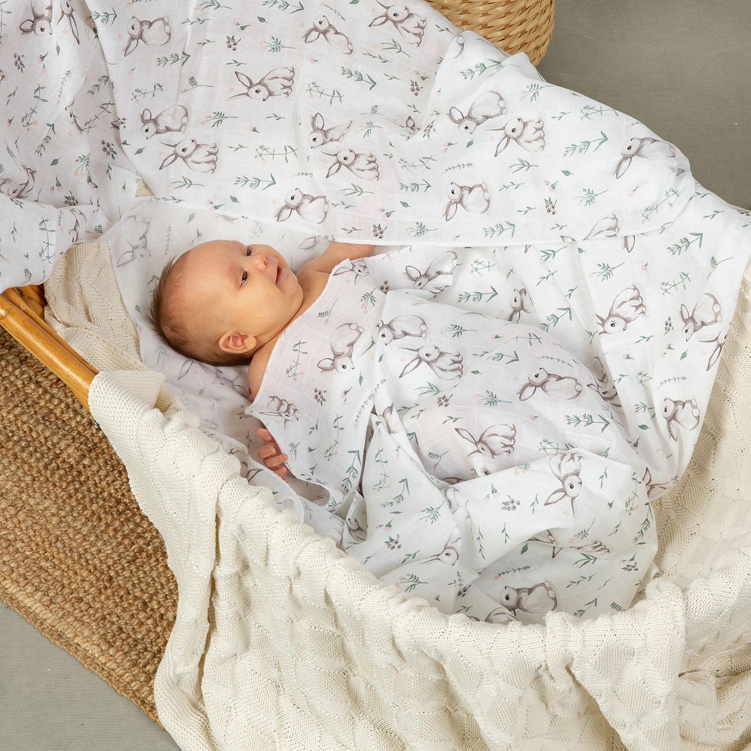 Пелёнка inlovery муслин 130x90 см 2 шт. - фото 16