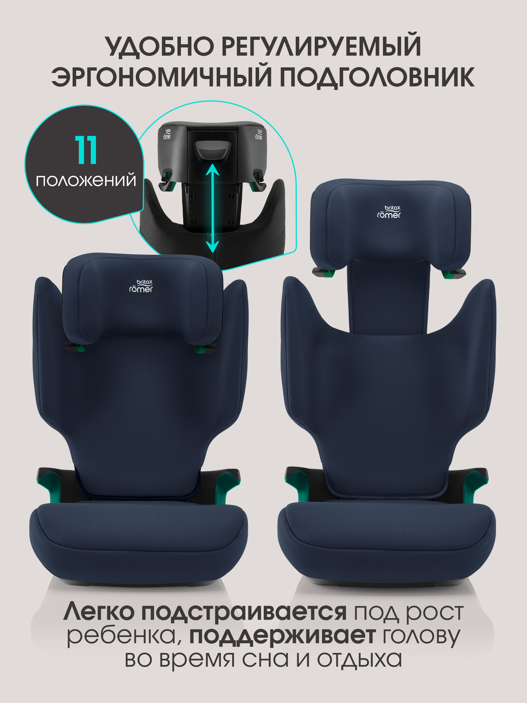 Автокресло Britax Roemer Discovery Plus 2 Isofix 2/3 (15-36 кг) синий - фото 6