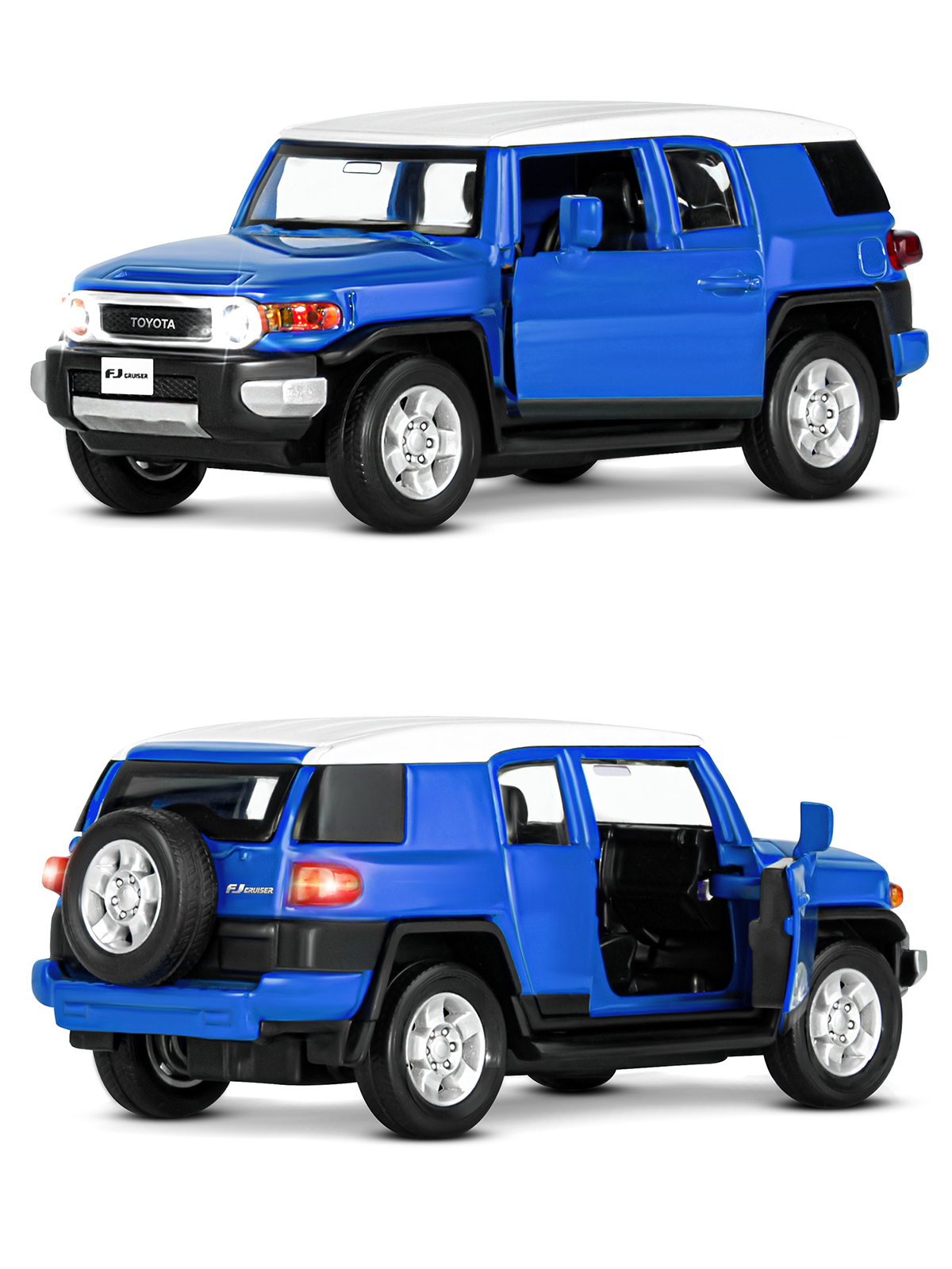 Внедорожник АВТОпанорама Toyota FJ Cruiser 1:32 JB1251138 - фото 12