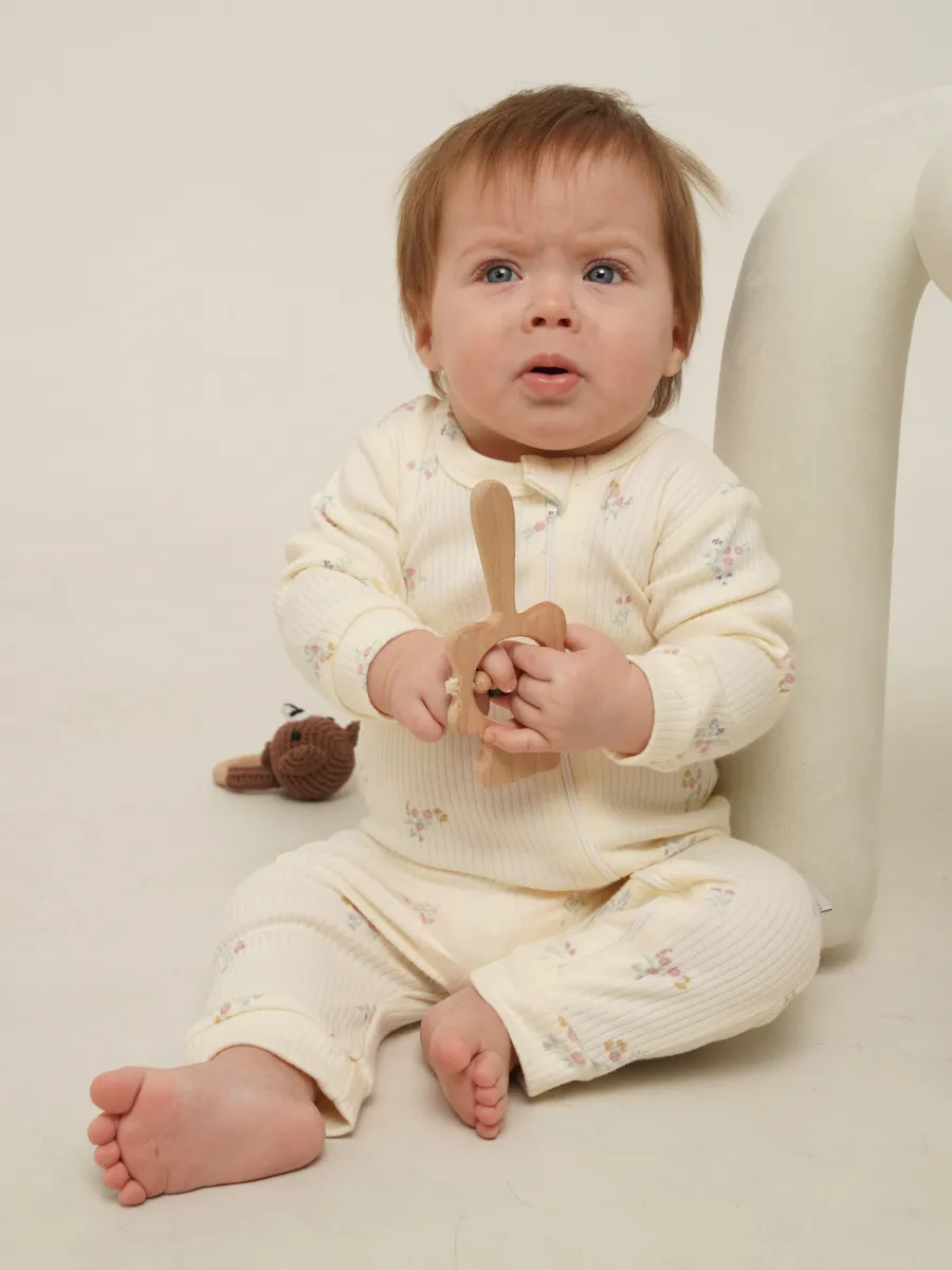 Комбинезон 3 шт Супер Пупс нбр/3пр/кмбнмол/зеленыецветочки - фото 17