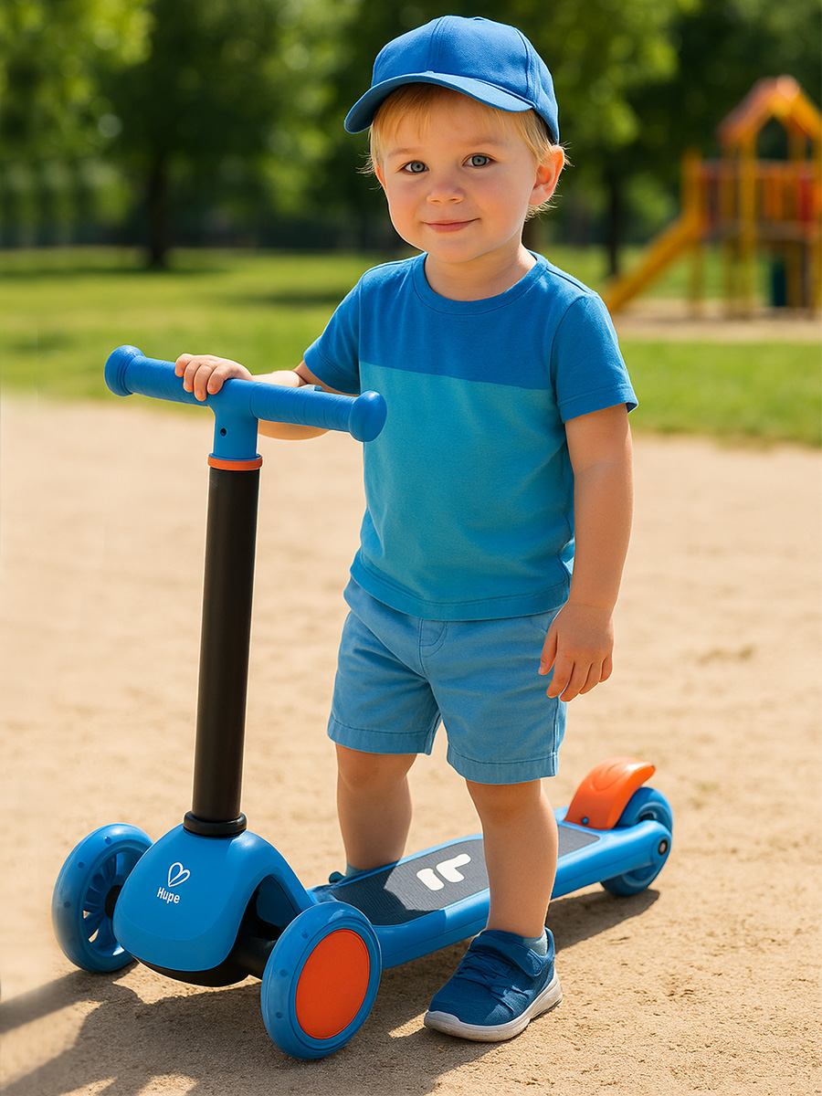 Городской самокат Hape трехколесный - фото 1