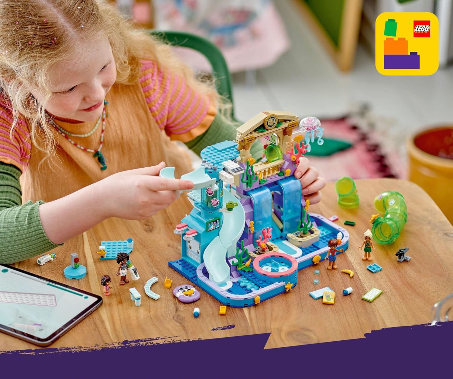 Конструктор LEGO Friends Аквапарк Хартлейк-Сити блочный - фото 8