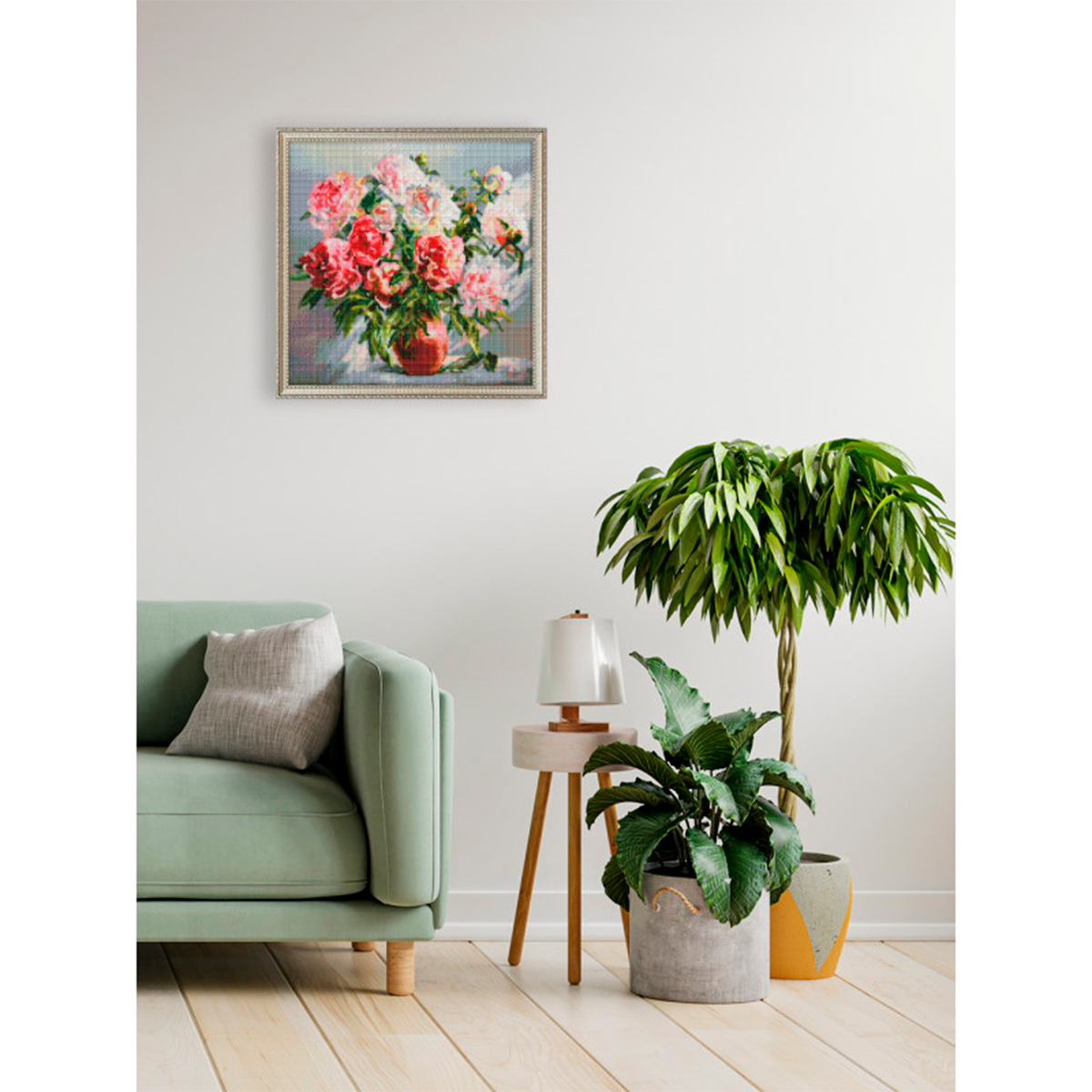 Алмазная мозаика Белоснежка Пионы - фото 7