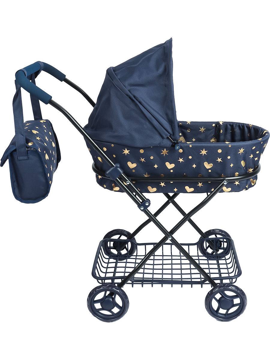 Коляска-люлька для кукол Рыжий кот 9325-BS - фото 4