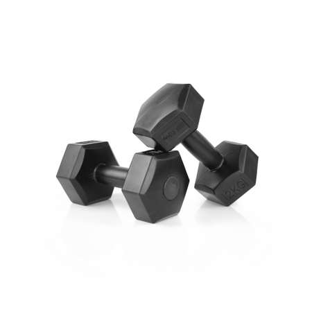 Гантели виниловые IRON GYM, 2 кг х 2 шт, черные