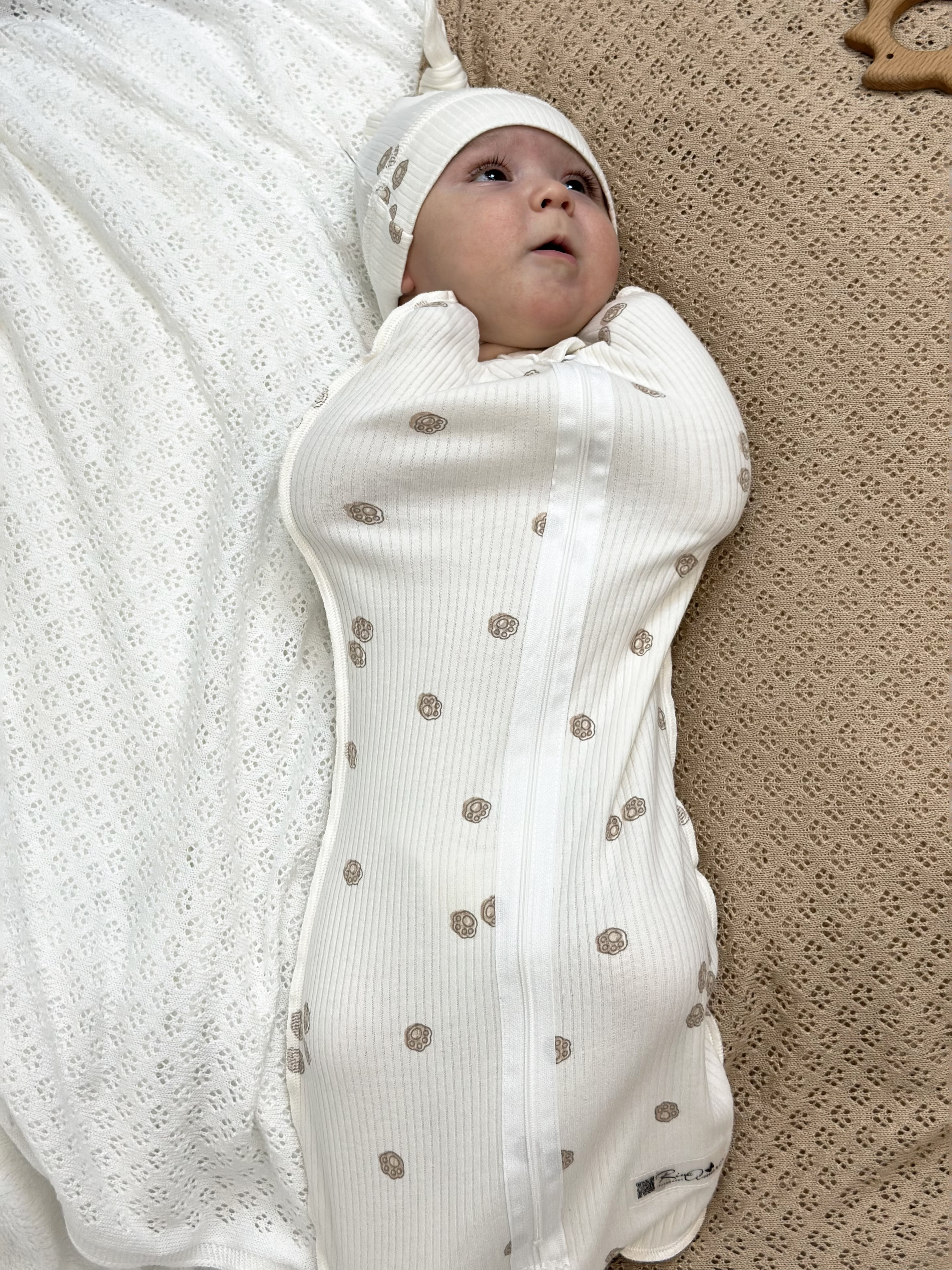 Конверт пеленальный (кокон) RinaAmari белый - фото 5