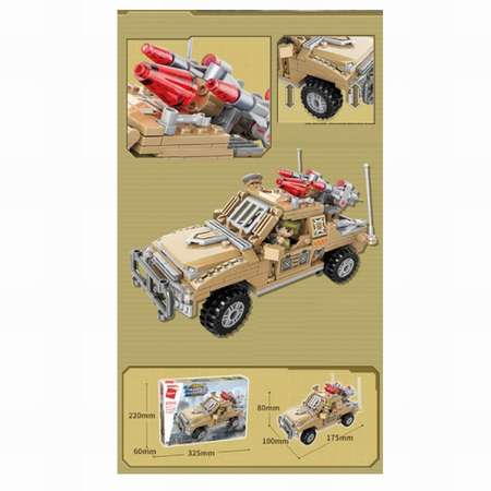 Конструктор Junfa Thunder Mission Военный пикап сборная игровая модель