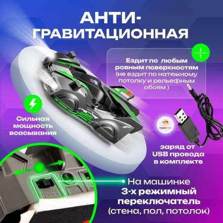 Автомобиль РУ TrendToys Антигравитационная машинка