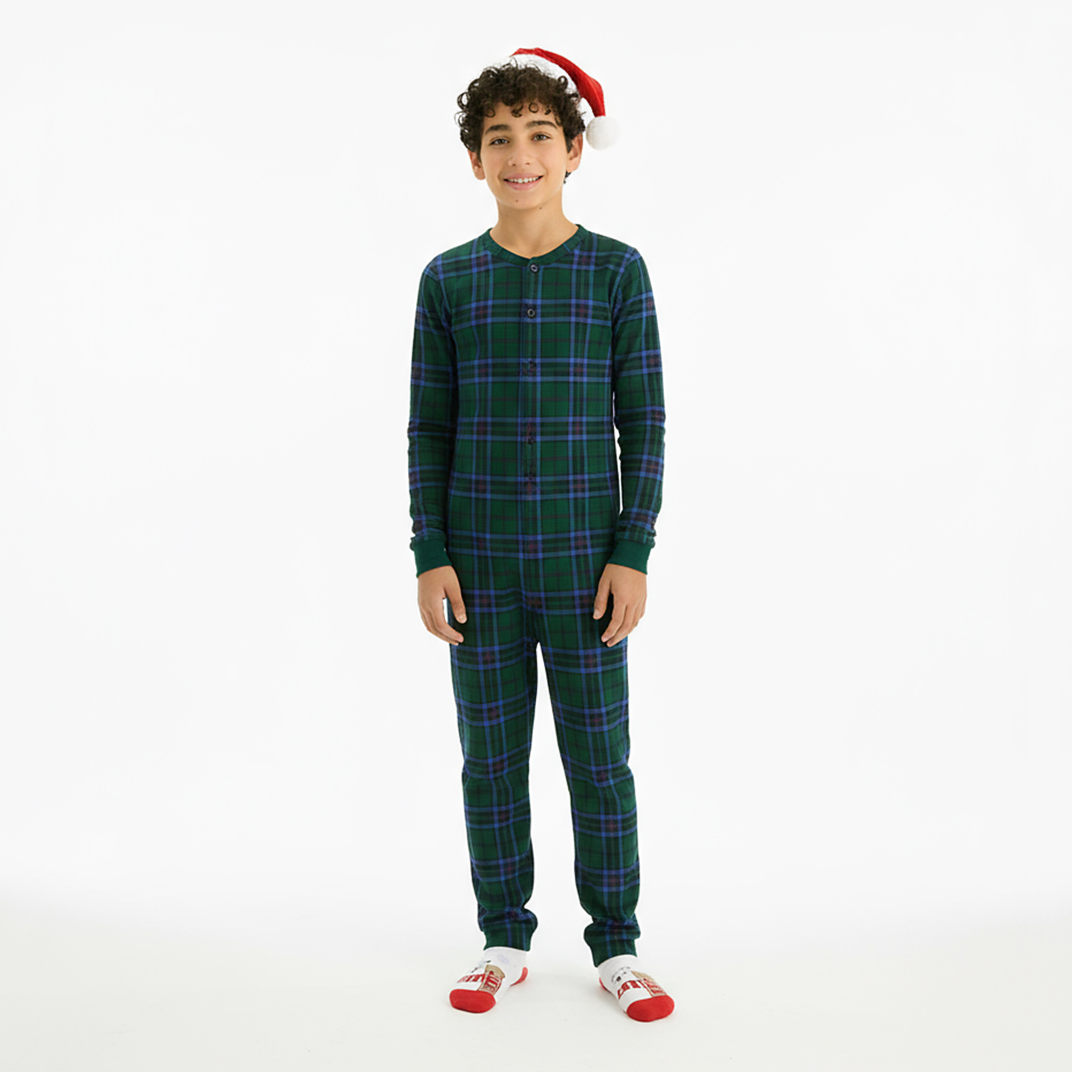 Пижама Веселый малыш 153/17/Клетка зел - фото 1