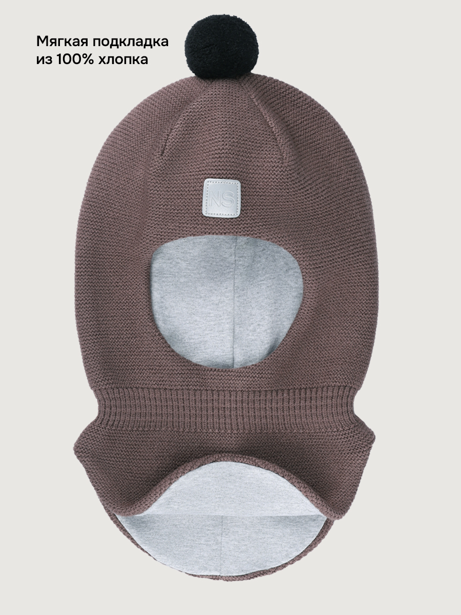 Балаклава NIKASTYLE 10м20326 кофе - фото 5