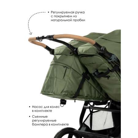 Коляска прогулочная Bumbleride Indie Twin 2025 / Olive