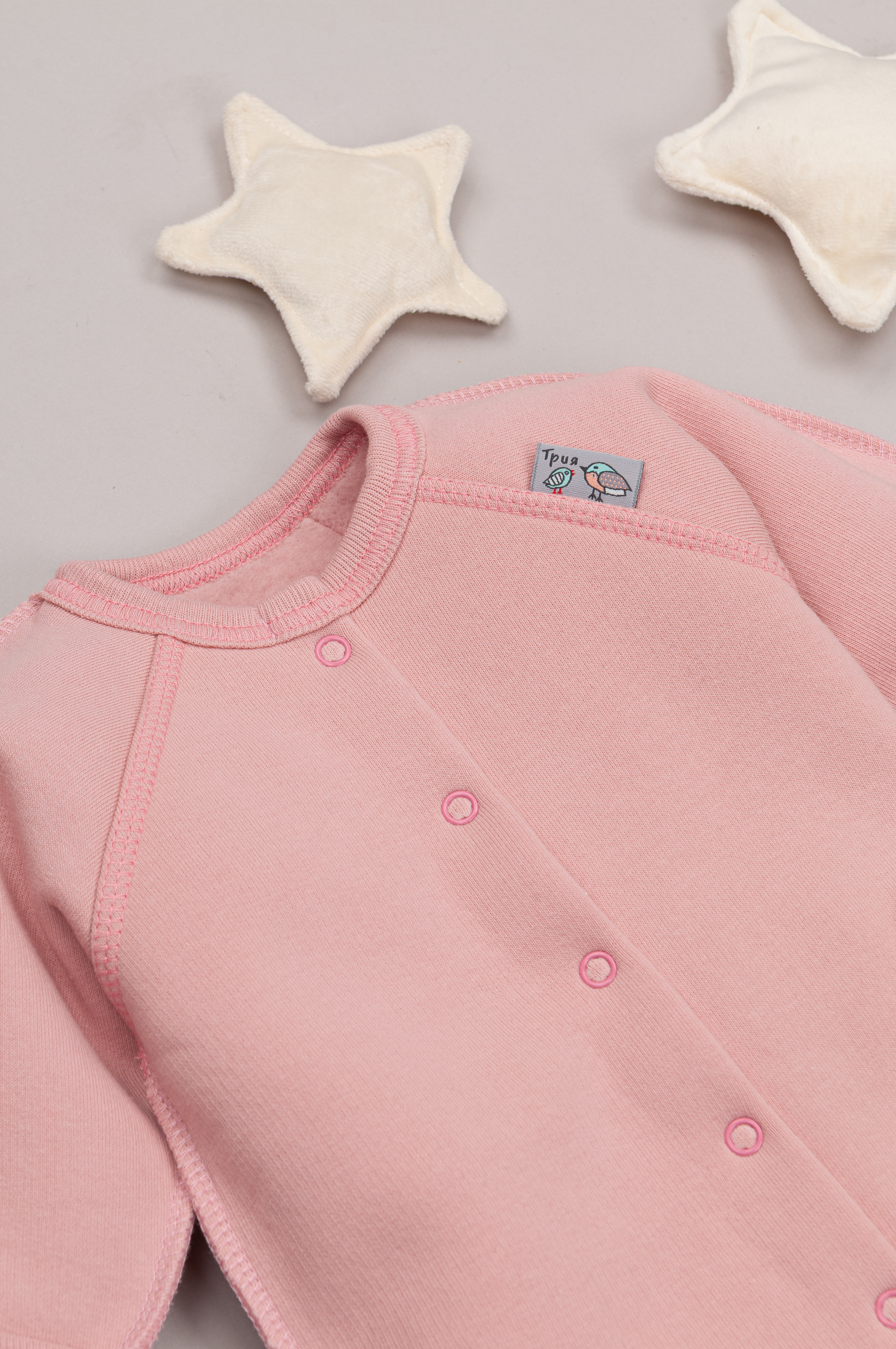 Комбинезон ТРИЯ 1131 футер 3-х нитка св пудра - фото 5