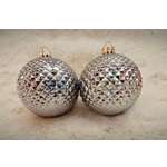 Шар Серебрянный крисстал 2шт6см Магия праздника MAG1903-G