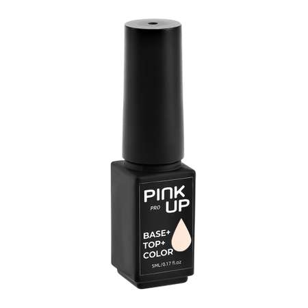Гель-лак для ногтей Pink Up база+цвет+топ тон 01 5 мл