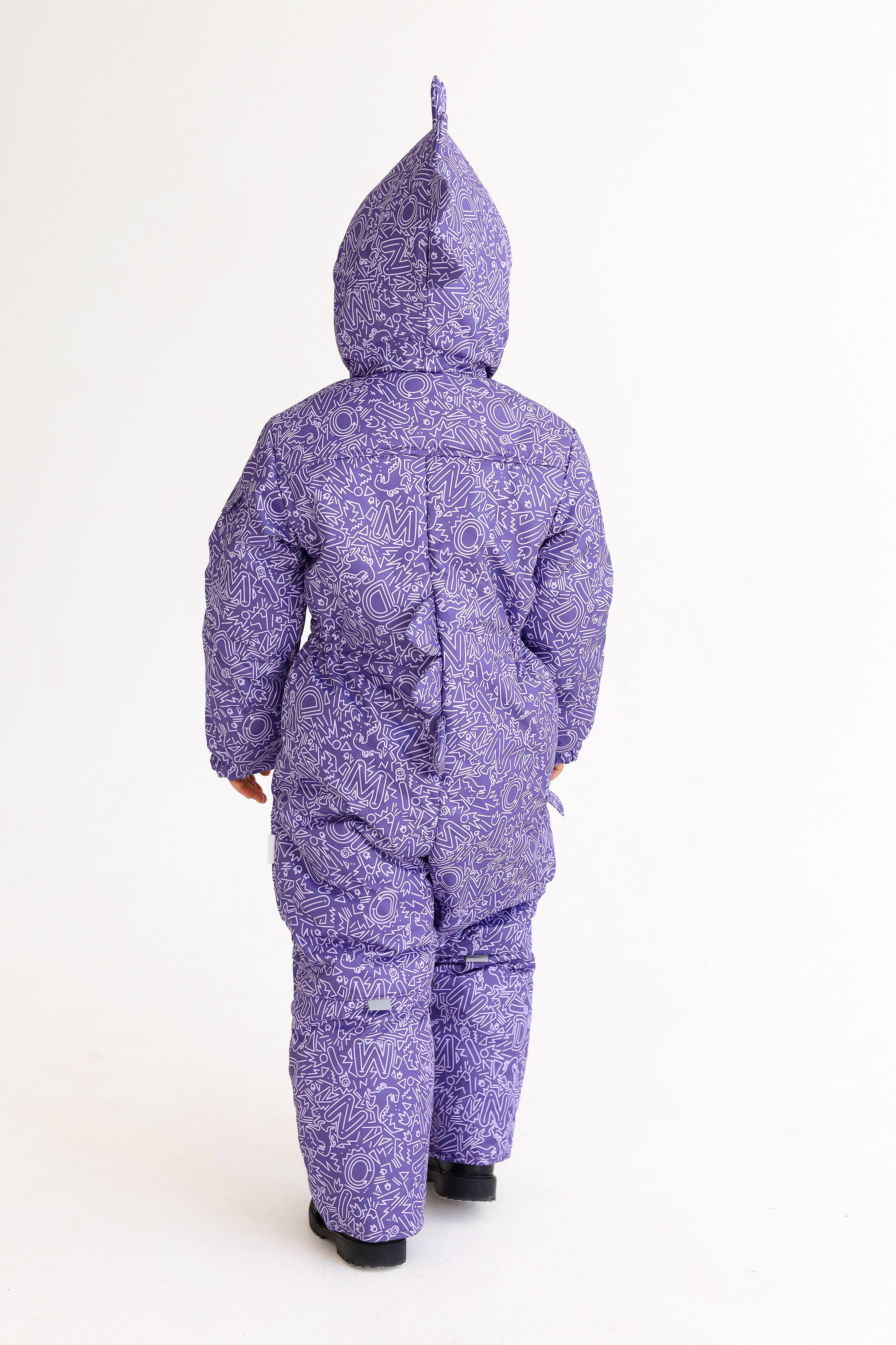 Комбинезон MINIDINO B-KOM-002/2Комбинезон детский зимний Дино принт Дудл виноград - фото 6