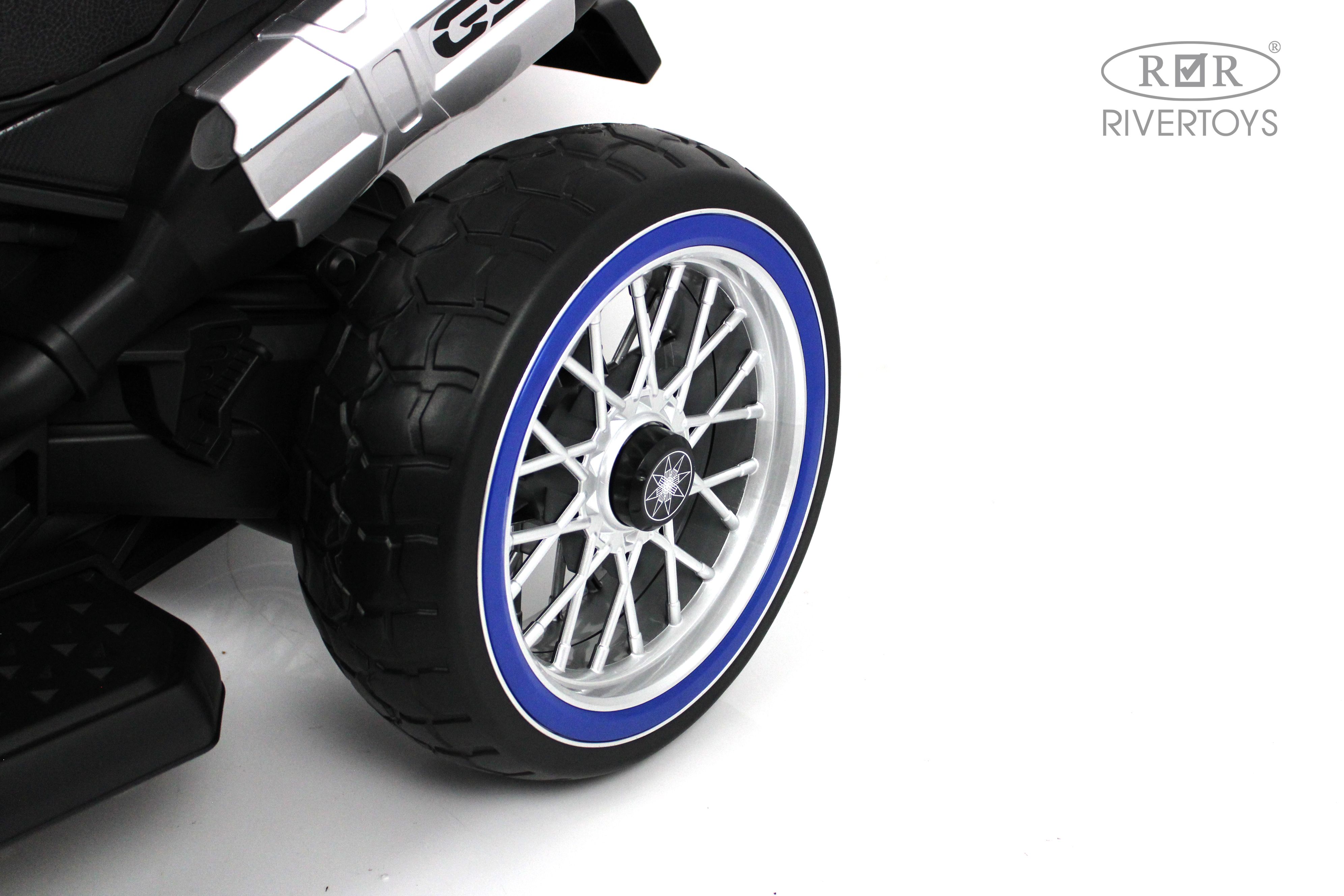 Электромотоцикл RIVERTOYS М111БХ-BLUE - фото 9
