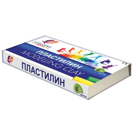 Пластилин Луч 6 цв.