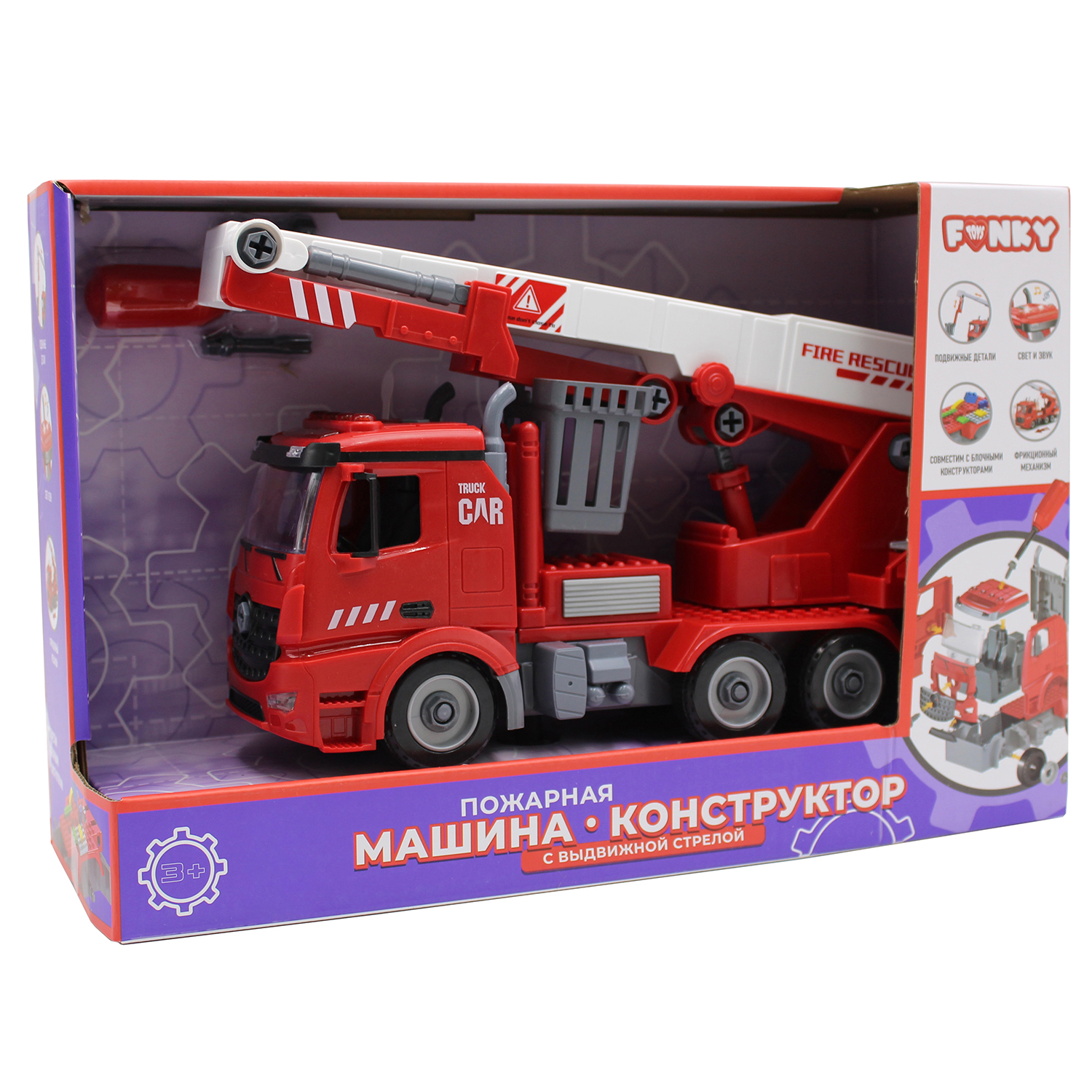 Конструктор Funky Toys Пожарная машина - фото 3