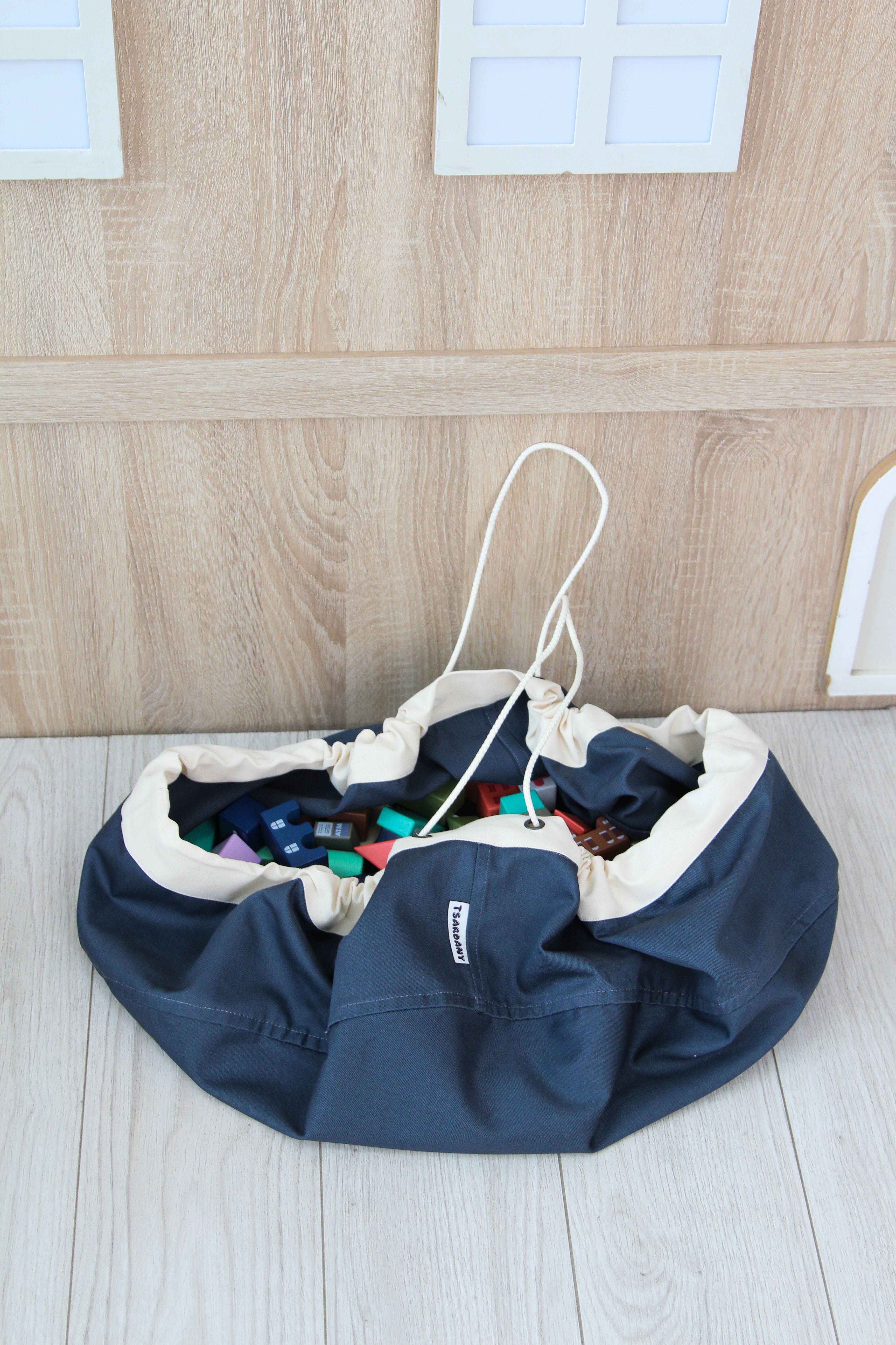 Мешок для игрушек TSARDANY L gray - фото 3