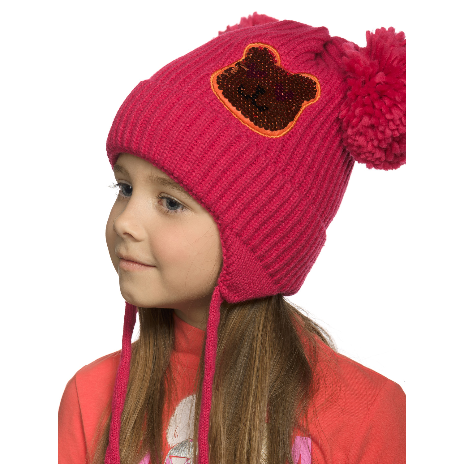 Шапка Pelican GKQX3253/Малиновый(25) - фото 5